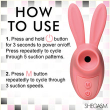 Load image into Gallery viewer, Sucky Bunny Clit Stimulator - Pink-6