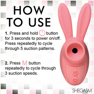 Sucky Bunny Clit Stimulator - Pink-6