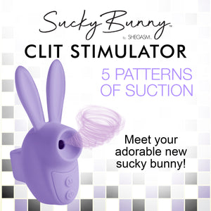 Sucky Bunny Clit Stimulator - Purple-1