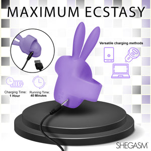Sucky Bunny Clit Stimulator - Purple-5