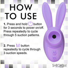 Load image into Gallery viewer, Sucky Bunny Clit Stimulator - Purple-6