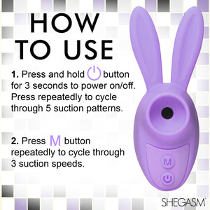 Sucky Bunny Clit Stimulator - Purple-6