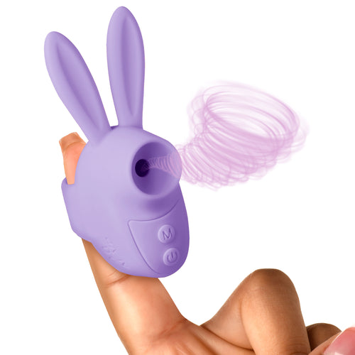 Sucky Bunny Clit Stimulator - Purple-0