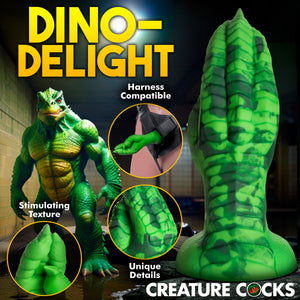 Raptor Claw Fisting Silicone Dildo - Green-5
