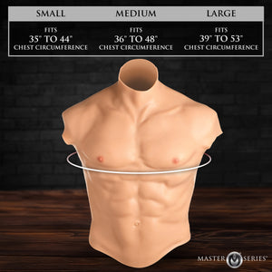 Ripped Silicone Male Chest - Medium-3