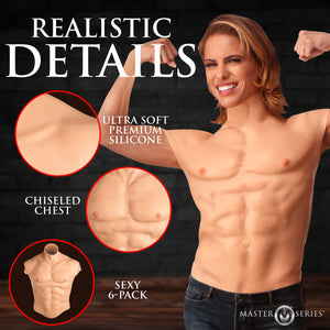 Ripped Silicone Male Chest - Medium-2