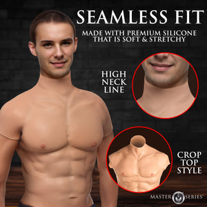 Ripped Silicone Male Chest - Small-1