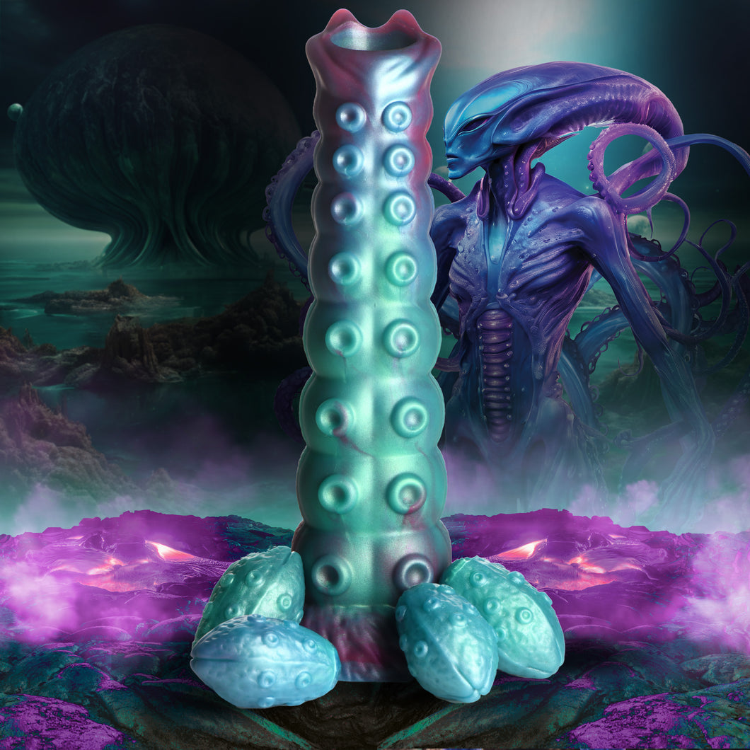 Galactic Breeder Ovipositor Silicone Dildo-0