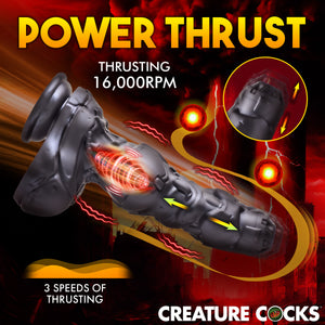 Cyborg Cock Thrusting and Vibrating Silicone Dildo-3