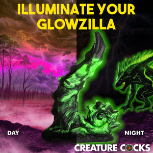 Glowzilla Glow-In-The-Dark Silicone Dildo-2