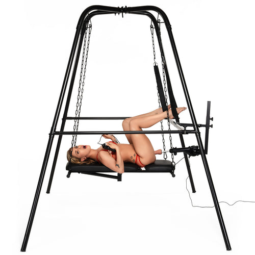 Throne Deluxe Adjustable Sling with Sex Machine-0