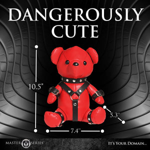 Gimp Teddy Bear - Red-6