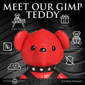 Gimp Teddy Bear - Red-5