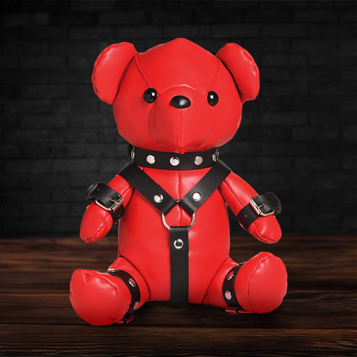 Gimp Teddy Bear - Red-0