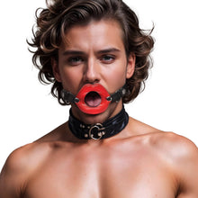 Load image into Gallery viewer, Juicy Lips Silicone Open Mouth Gag - Red-0