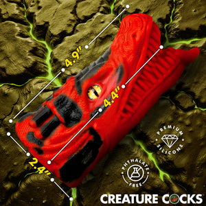 Dragon Tamer Silicone Stroker - Red-3