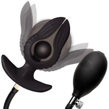 Load image into Gallery viewer, Dark Pearl Inflatable Vibrating Butt Plug-0