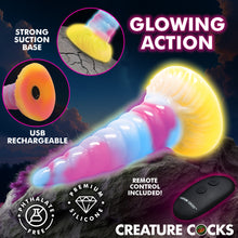 Load image into Gallery viewer, Unicorn Glow-in-the-Dark Vibrating Silicone Dildo-1