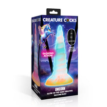 Load image into Gallery viewer, Unicorn Glow-in-the-Dark Vibrating Silicone Dildo-5