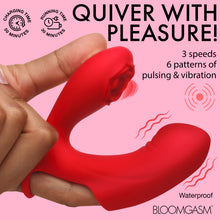 Load image into Gallery viewer, Rose Touch Pulsing Silicone Finger Vibrator-2