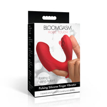 Load image into Gallery viewer, Rose Touch Pulsing Silicone Finger Vibrator-7