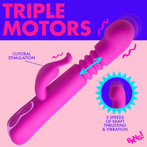 Thrusting Silicone Rabbit Vibrator-2