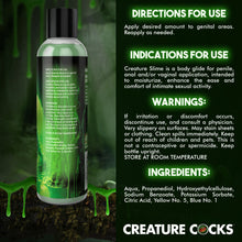 Load image into Gallery viewer, Green Creature Slime Water-Based Lubricant - 8oz-7