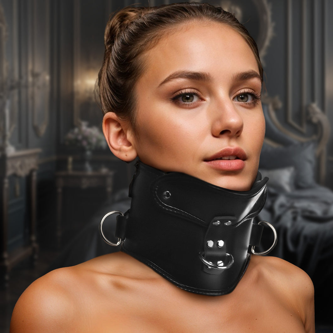 Rigid Locking Posture Collar w/ Chin Brace-0