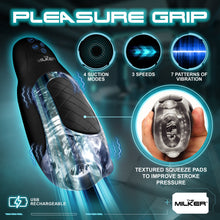 Load image into Gallery viewer, Pleasure Grip Sucking &amp; Vibrating Masturbator-1