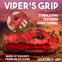 Load image into Gallery viewer, Serpentine Stroker Silicone Masturbator - Red-1