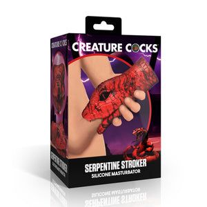 Serpentine Stroker Silicone Masturbator - Red-5