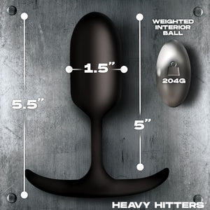 Vibrating Weighted Silicone Anal Plug-2