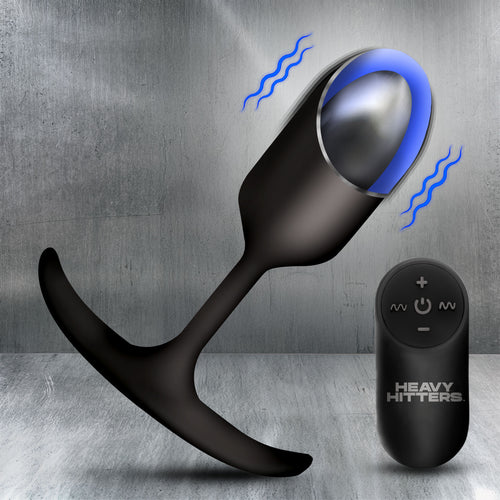 Vibrating Weighted Silicone Anal Plug-0