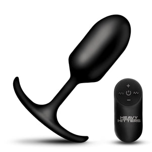 Vibrating XL Weighted Silicone Anal Plug-3