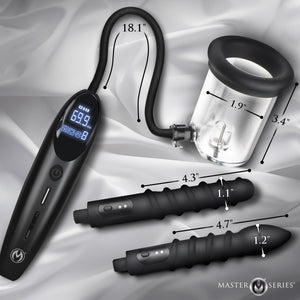 Rosebud Driller Deluxe Set Vibrating Silicone Rosebud Pump-4