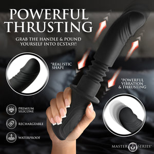 Power Thrust Thrusting Silicone Vibrator-1