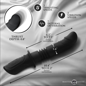 Power Thrust Thrusting Silicone Vibrator-2