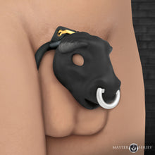 Load image into Gallery viewer, Bull Chastity Cage - Black-0