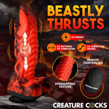 Load image into Gallery viewer, Dragon Thrust Thrusting &amp; Vibrating Silicone Dildo-1