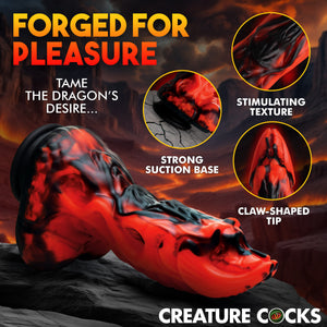 Dragon Thrust Thrusting & Vibrating Silicone Dildo-2
