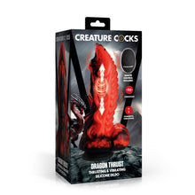 Load image into Gallery viewer, Dragon Thrust Thrusting &amp; Vibrating Silicone Dildo-5