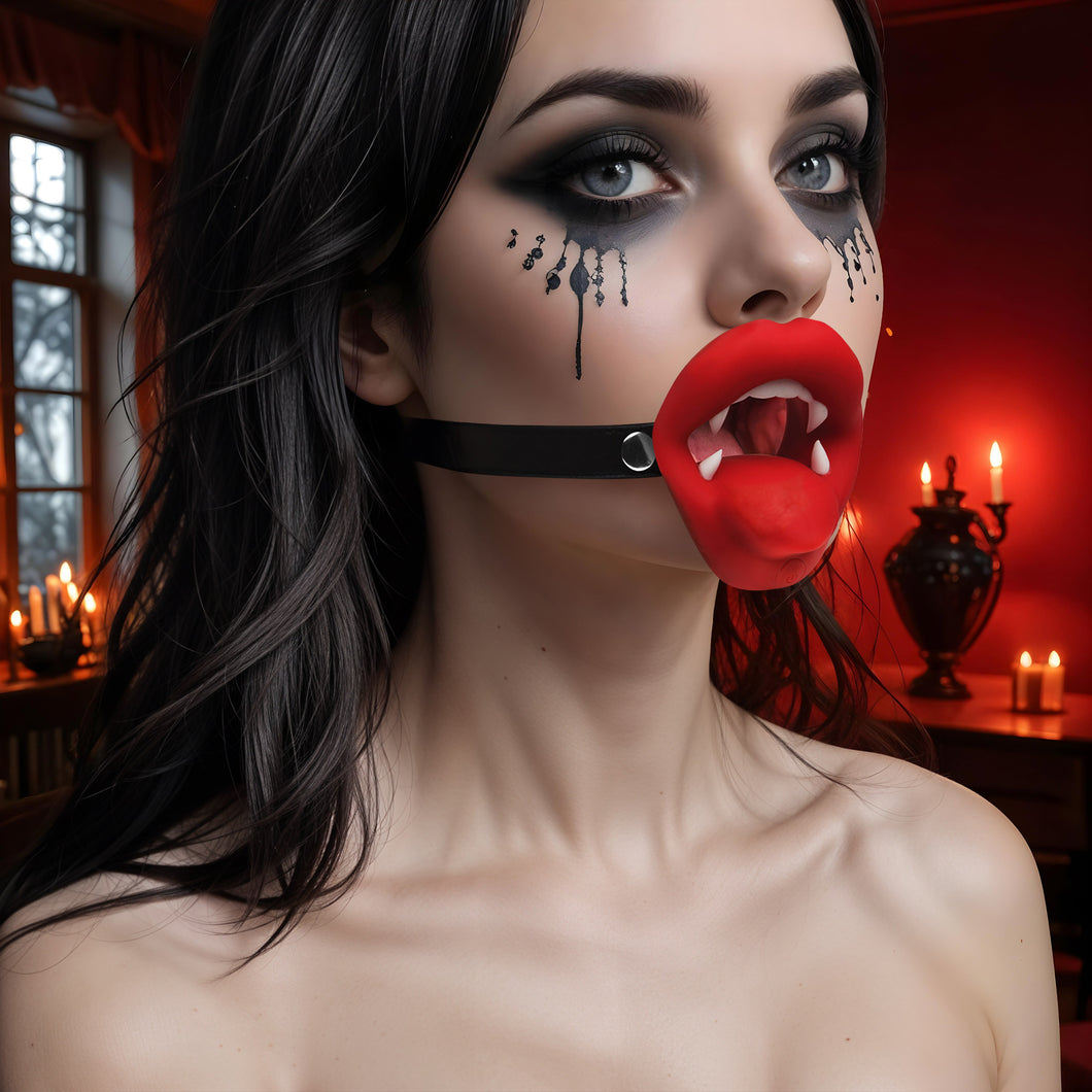 Vampire Vibrating Mouth Gag-0