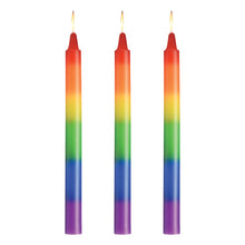 Load image into Gallery viewer, Pride Candles Rainbow Drip Candle Set of 3-3