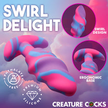 Load image into Gallery viewer, Unicorn Swirl Silicone Butt Plug - Med-1