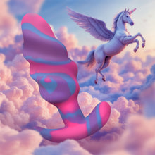 Load image into Gallery viewer, Unicorn Swirl Silicone Butt Plug - Med-0