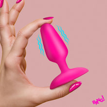 Load image into Gallery viewer, Flexible Vibrating Silicone Butt Plug - Pink-0