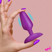 Load image into Gallery viewer, Flexible Vibrating Silicone Butt Plug - Purple-0