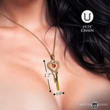 Load image into Gallery viewer, Possession Chastity Key Necklace-3