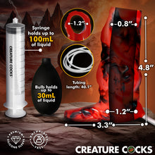 Load image into Gallery viewer, Hell Hound Squirting Silicone Penis Enhancer - Red-3