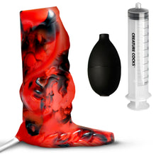Load image into Gallery viewer, Hell Hound Squirting Silicone Penis Enhancer - Red-5